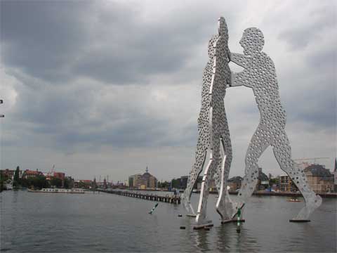 Molecule Man Jonathan Borofsky Metallskulptur